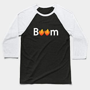 Boom typographic artwork Baseball T-Shirt